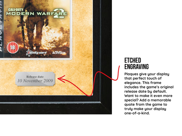 Call of Duty: Modern Warfare 2 (PS3) Inspired By Exhibition Range Framed Game - Frame-A-Game