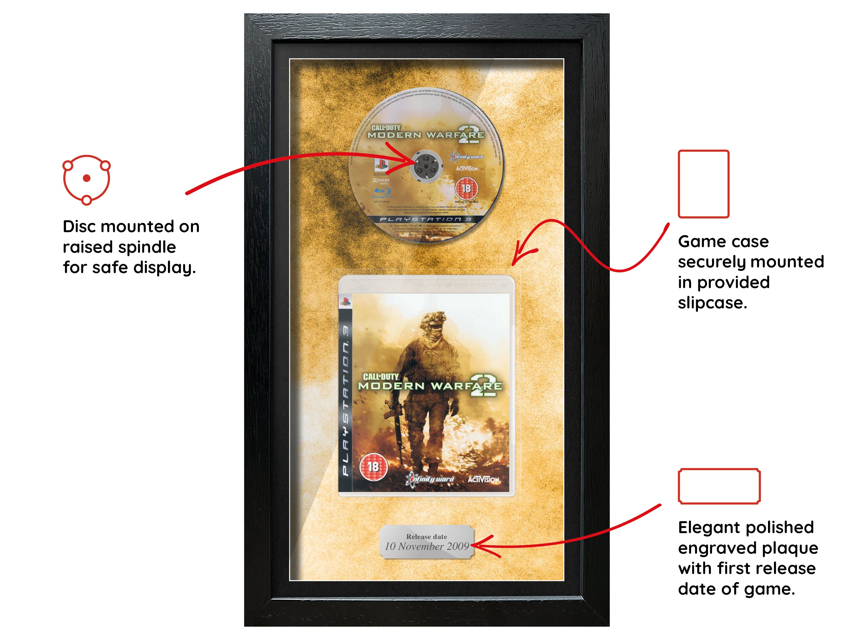 Call of Duty: Modern Warfare 2 (PS3) Inspired By Exhibition Range Framed Game - Frame-A-Game