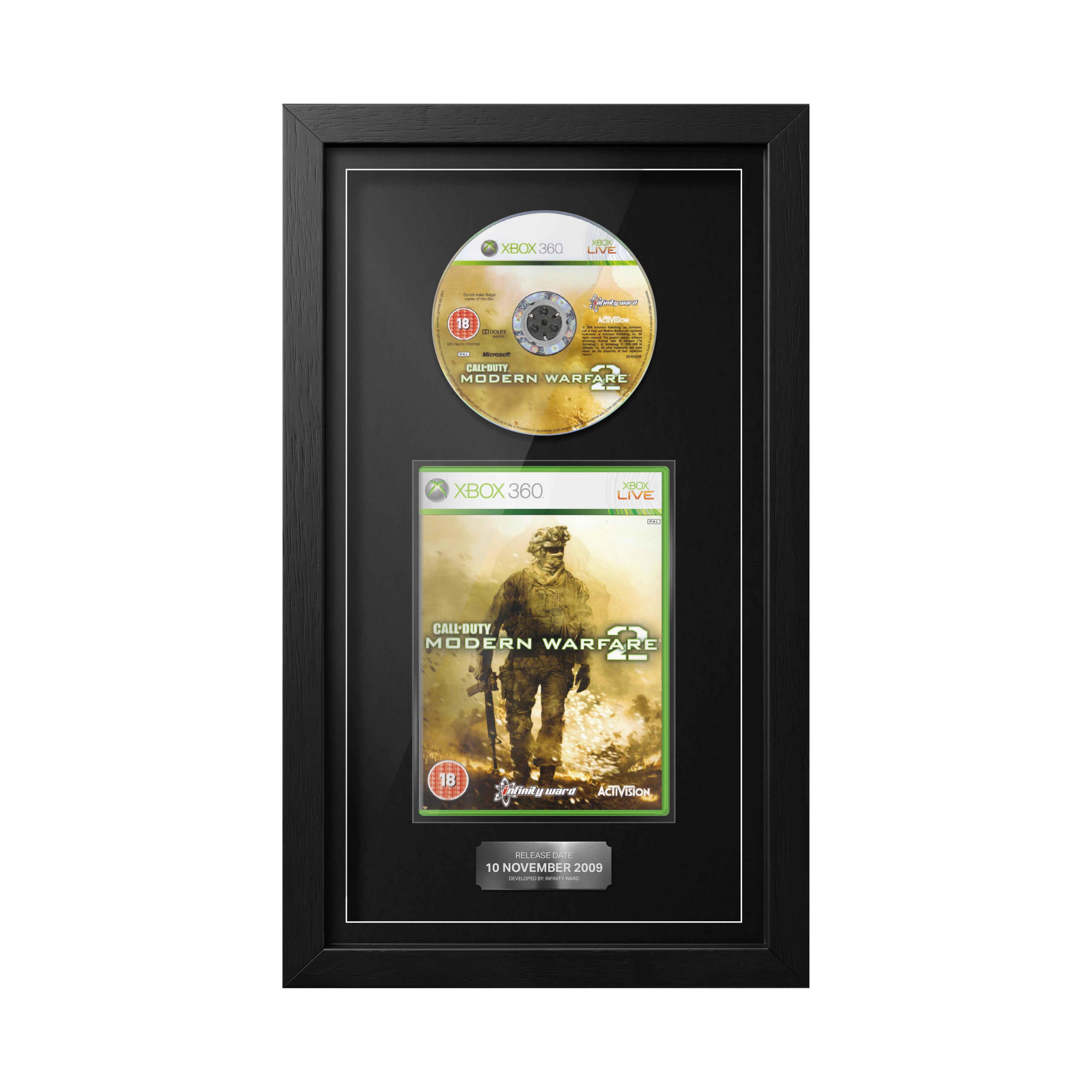 Call of Duty : Modern Warfare 2 (Xbox 360) - Jeu encadré du stand de tir d'exposition 