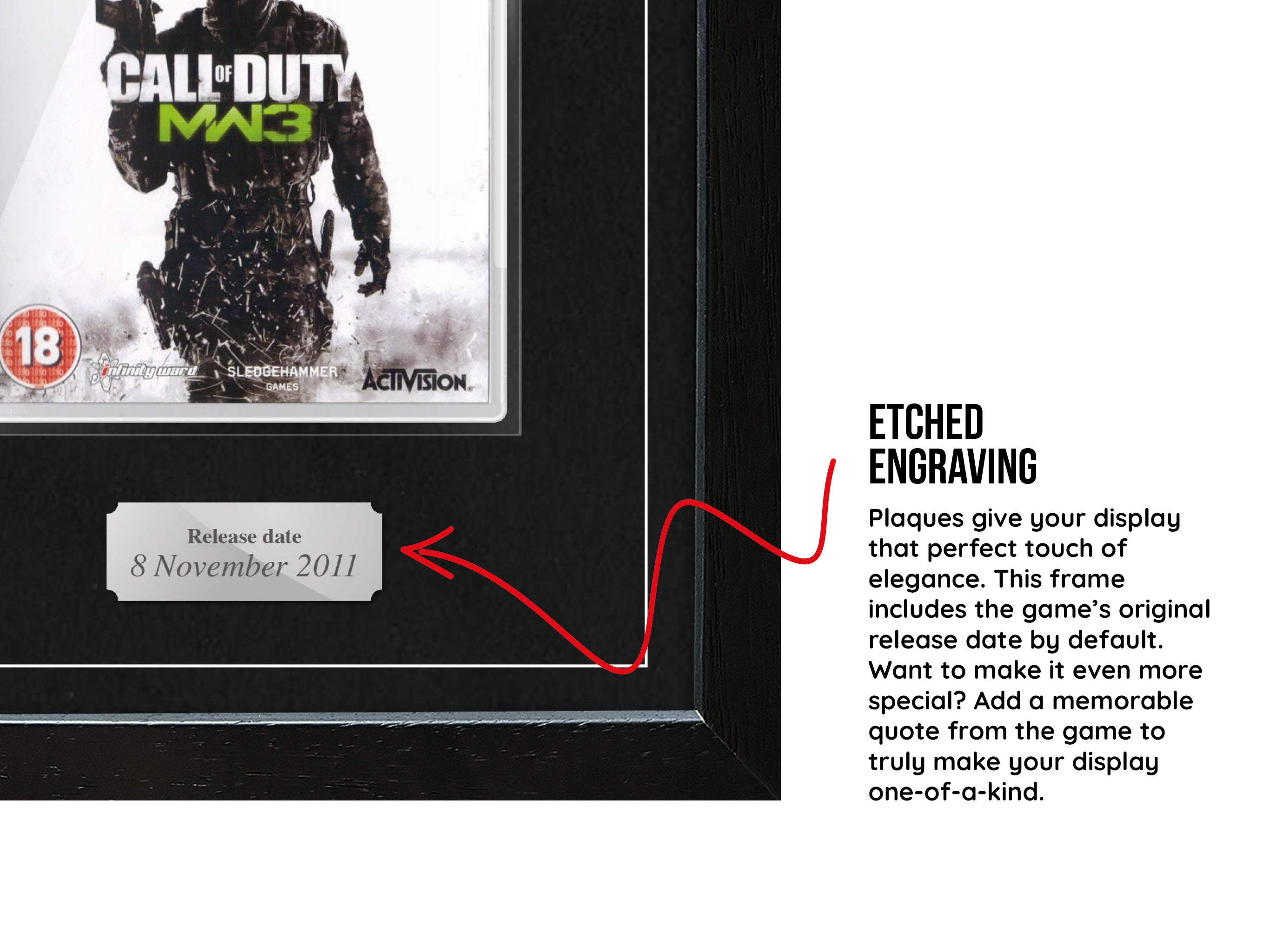 Call of Duty: Modern Warfare 3 (PS3) Exhibition Range Framed Game - Frame-A-Game