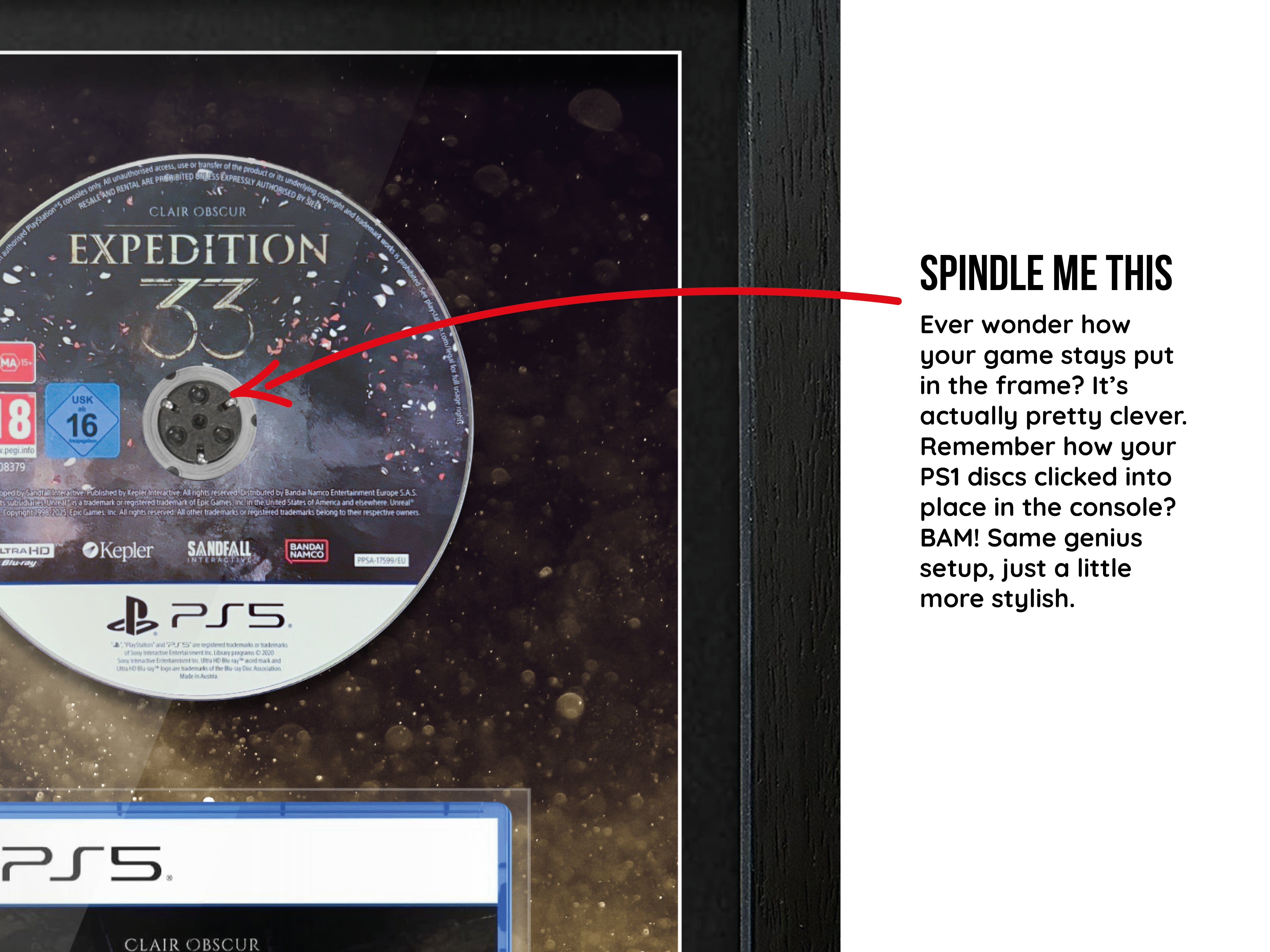 Clair Obscur: Expedition 33 (PS5) Inspired By Exhibition Range Framed Game - Frame-A-Game