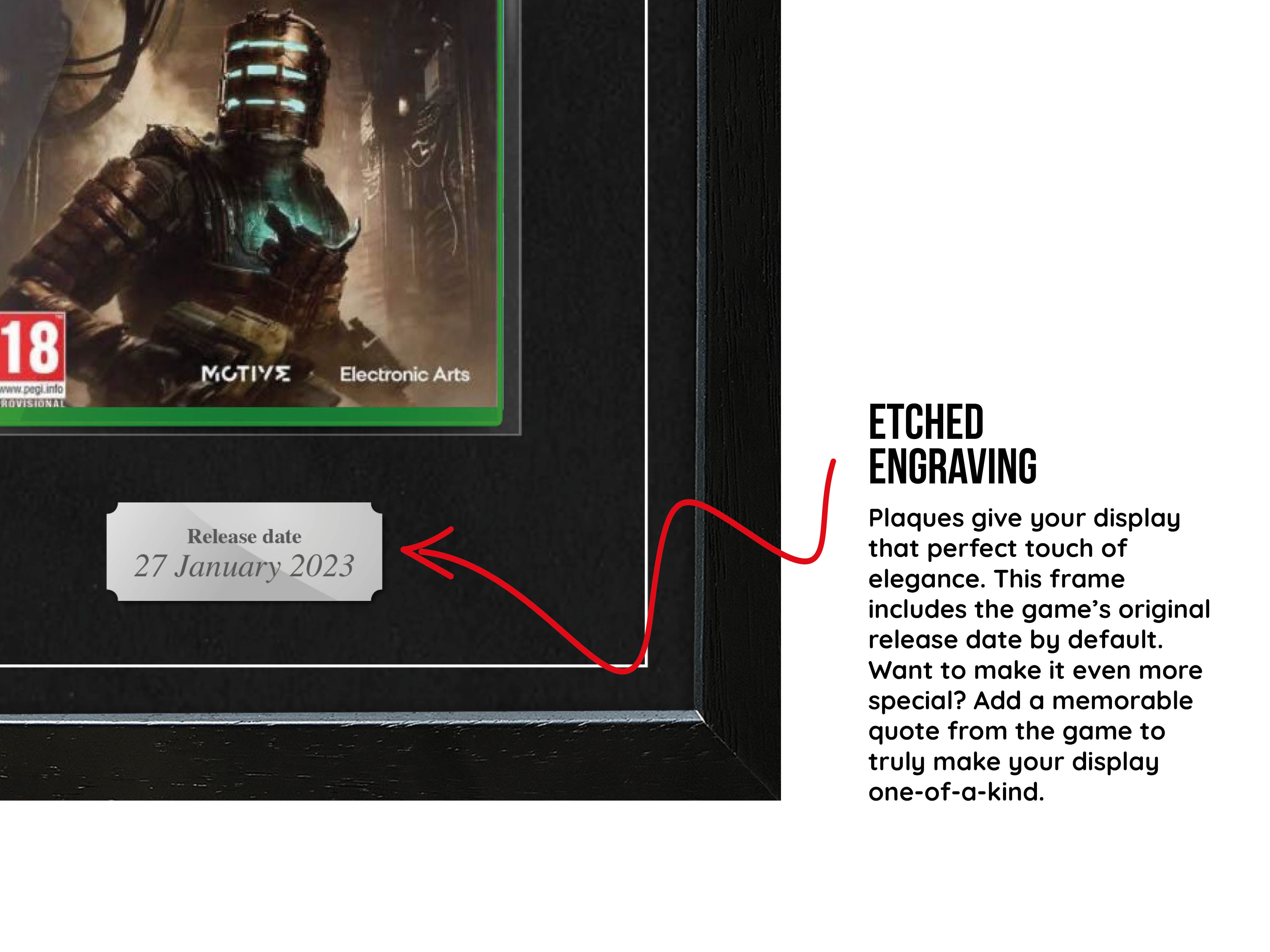 Dead Space (Xbox Series) Exhibition Range Framed Game - Frame-A-Game