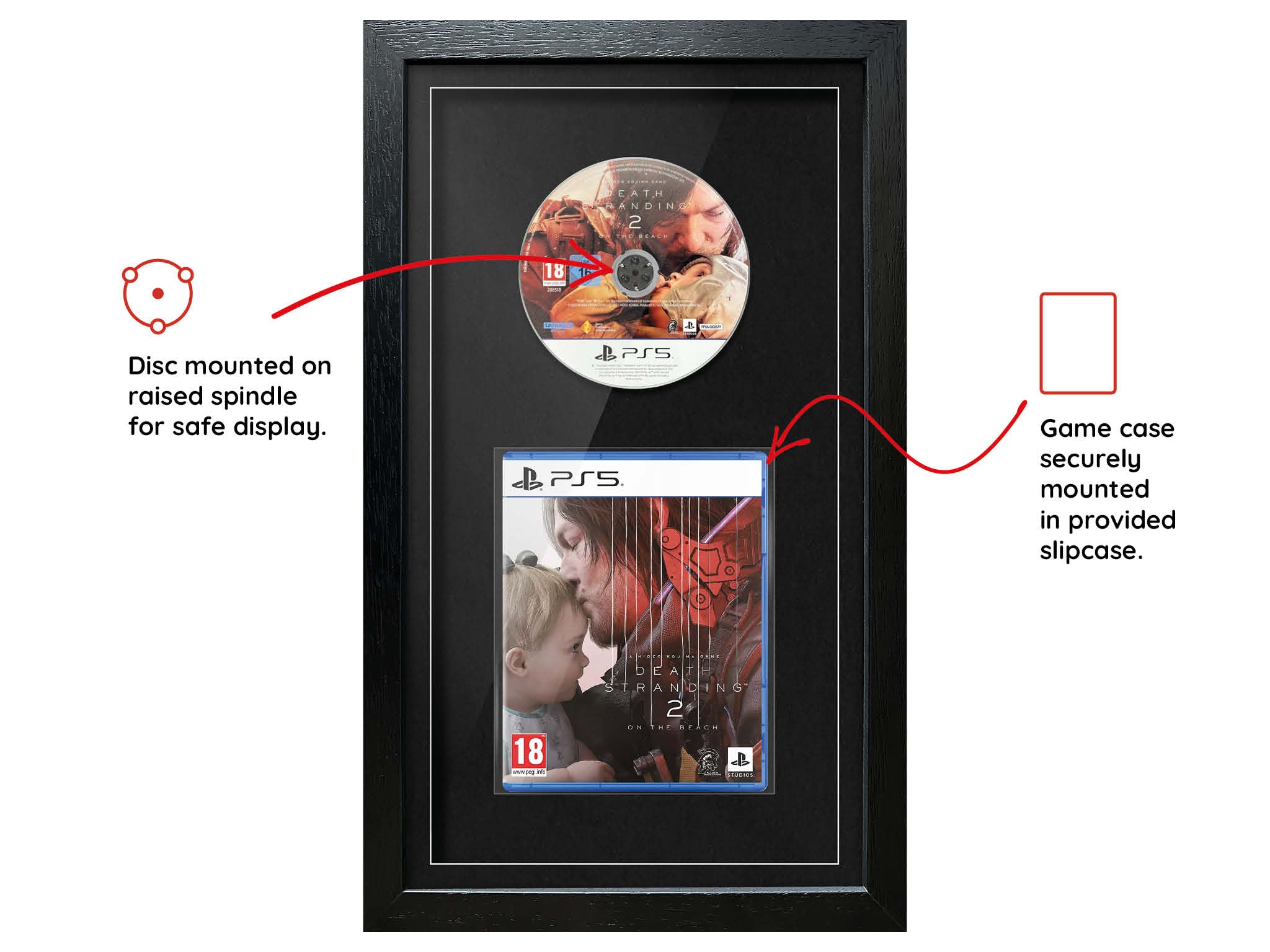 Death Stranding 2: On The Beach (PS5) Exhibition Range Framed Game - Frame-A-Game