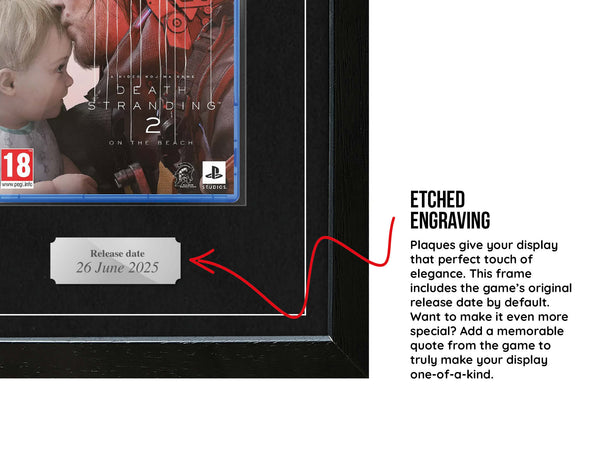 Death Stranding 2: On The Beach (PS5) Exhibition Range Framed Game - Frame-A-Game