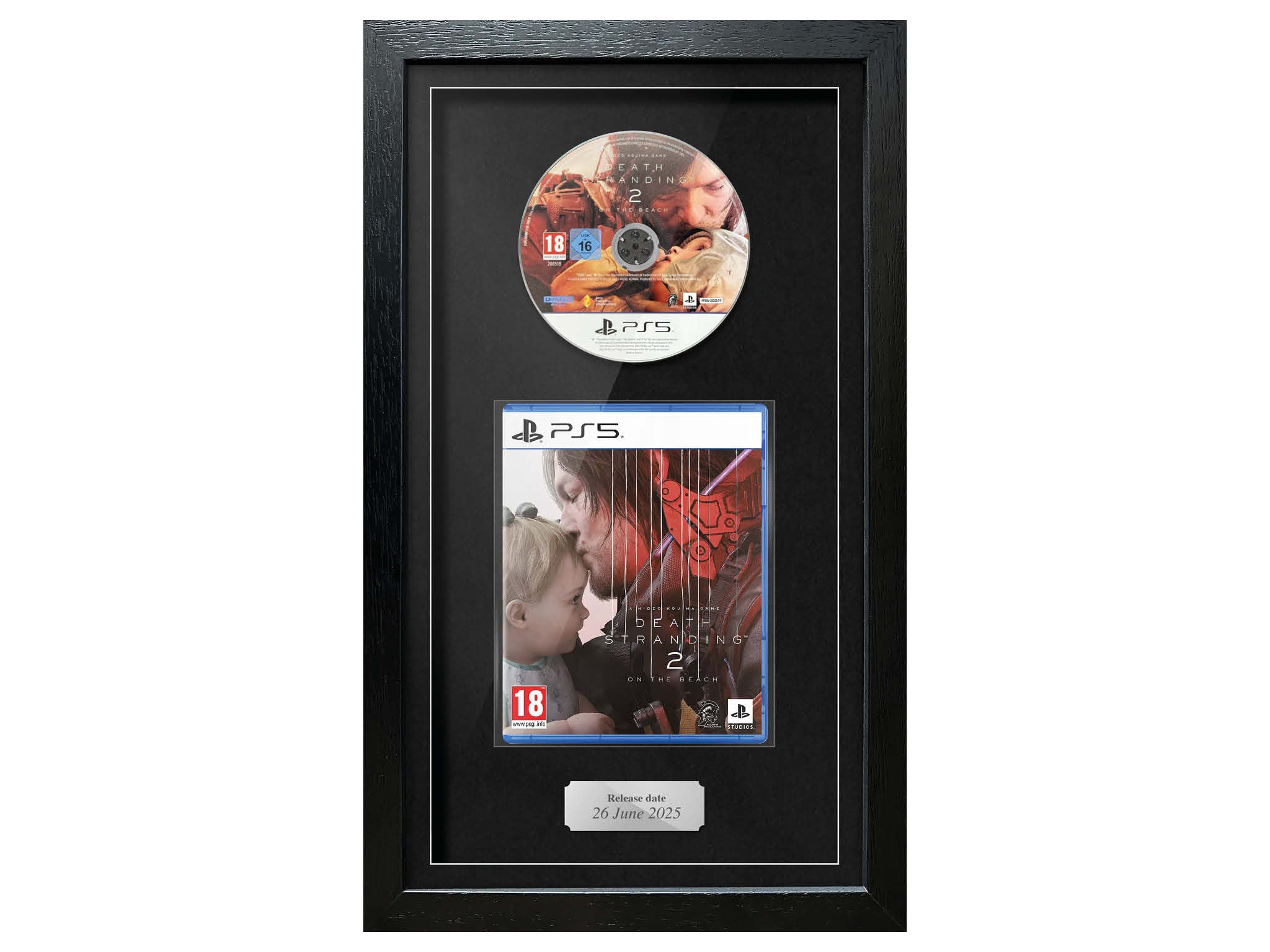Death Stranding 2: On The Beach (PS5) Exhibition Range Framed Game - Frame-A-Game