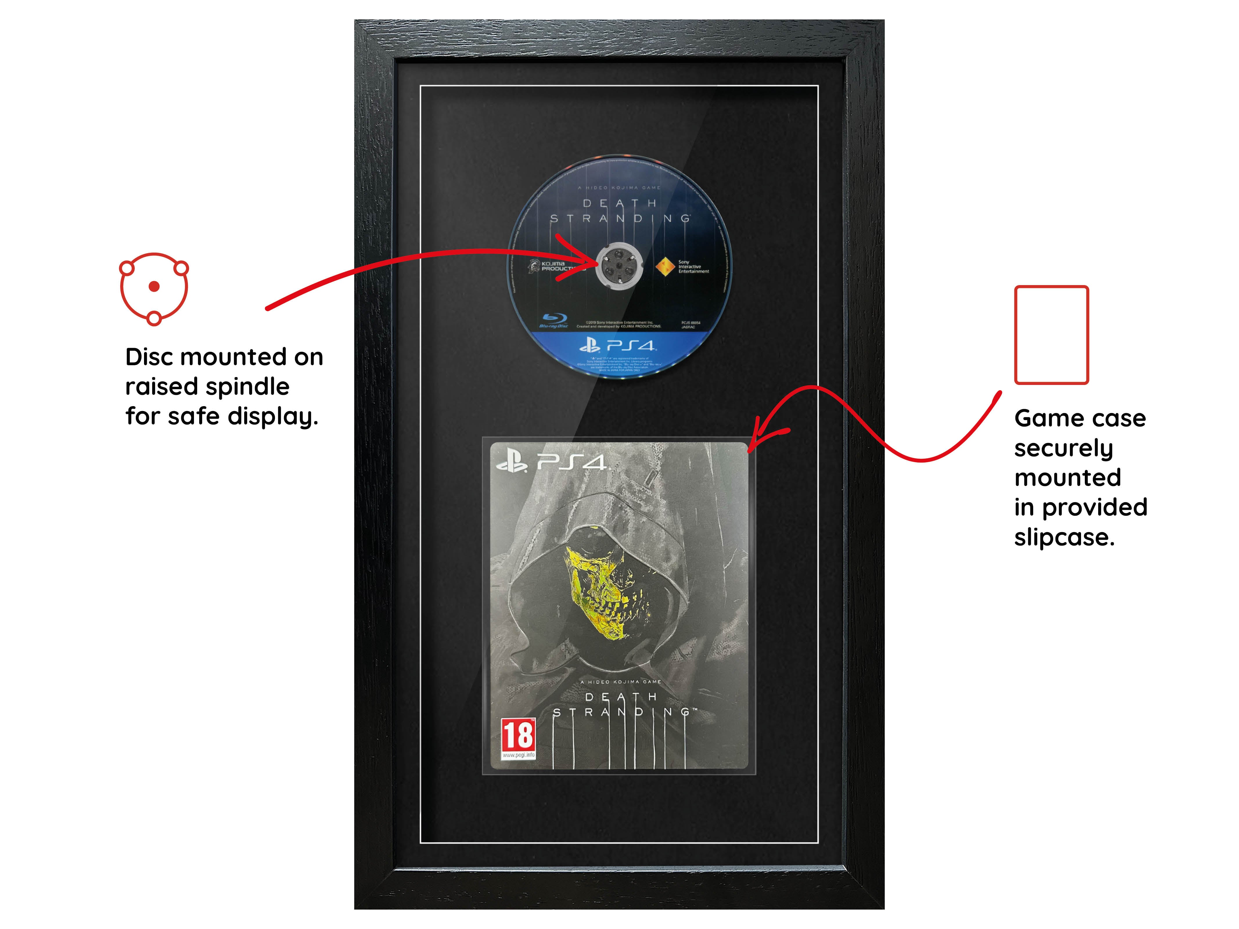 Death Stranding - Limited Sleeve Edition (PS4) Exhibition Range Framed Game - Frame-A-Game