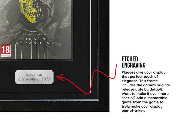 Death Stranding - Limited Sleeve Edition (PS4) Exhibition Range Framed Game - Frame-A-Game