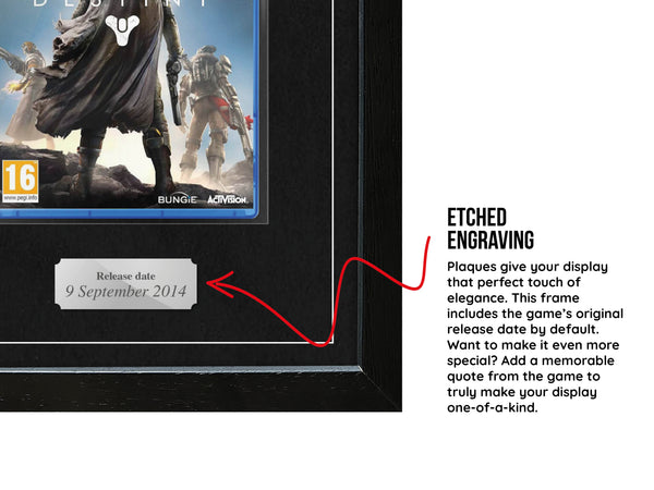 Destiny (PS4) Exhibition Range Framed Game - Frame-A-Game