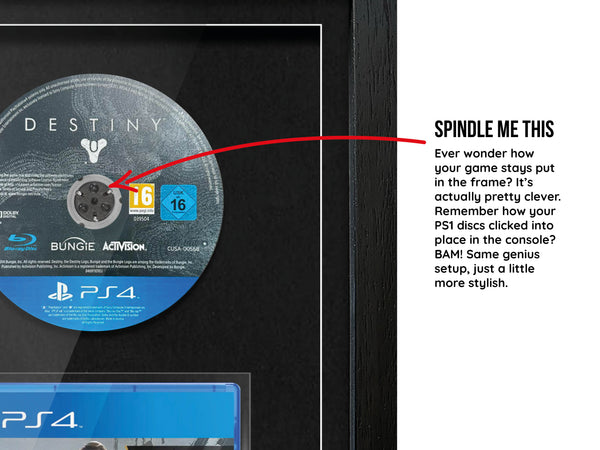 Destiny (PS4) Exhibition Range Framed Game - Frame-A-Game