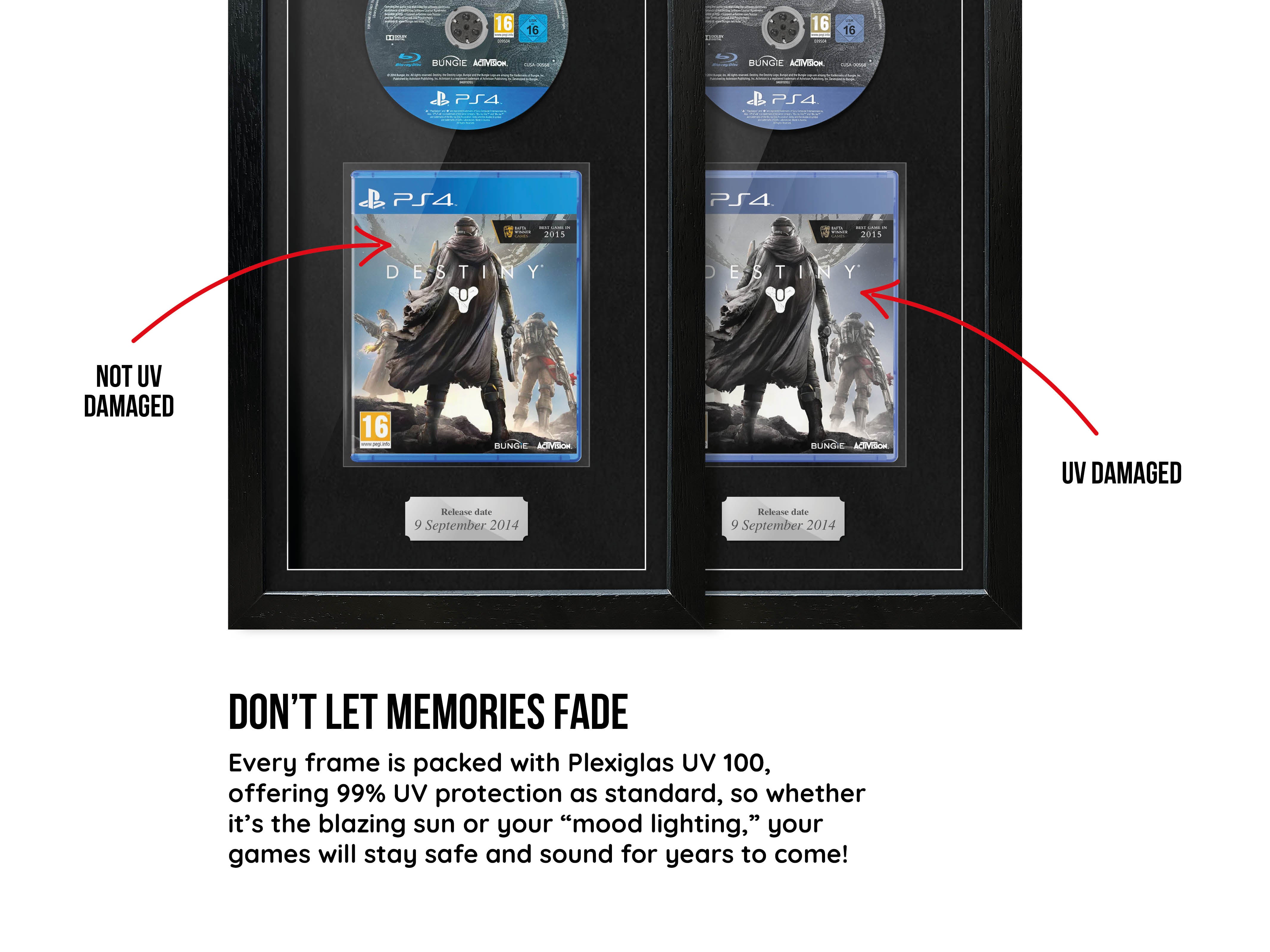 Destiny (PS4) Exhibition Range Framed Game - Frame-A-Game