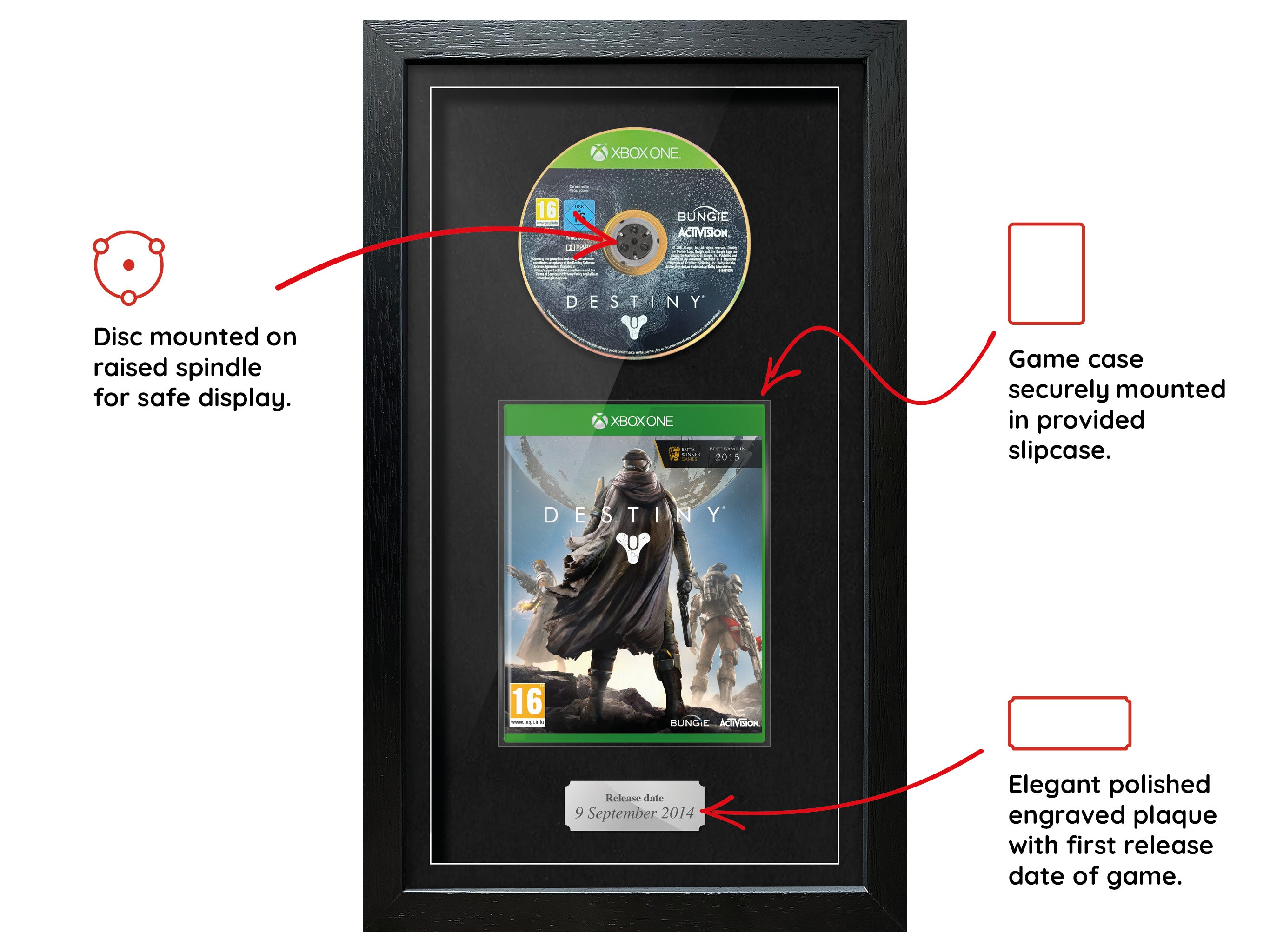 Destiny (Xbox One) Exhibition Range Framed Game - Frame-A-Game