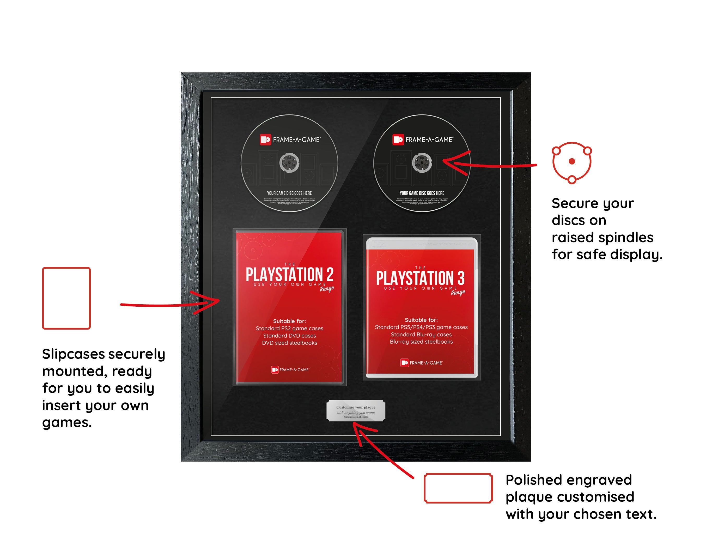 Use Your Own Games Duo (PlayStation) Exhibition Range Frame - Frame-A-Game