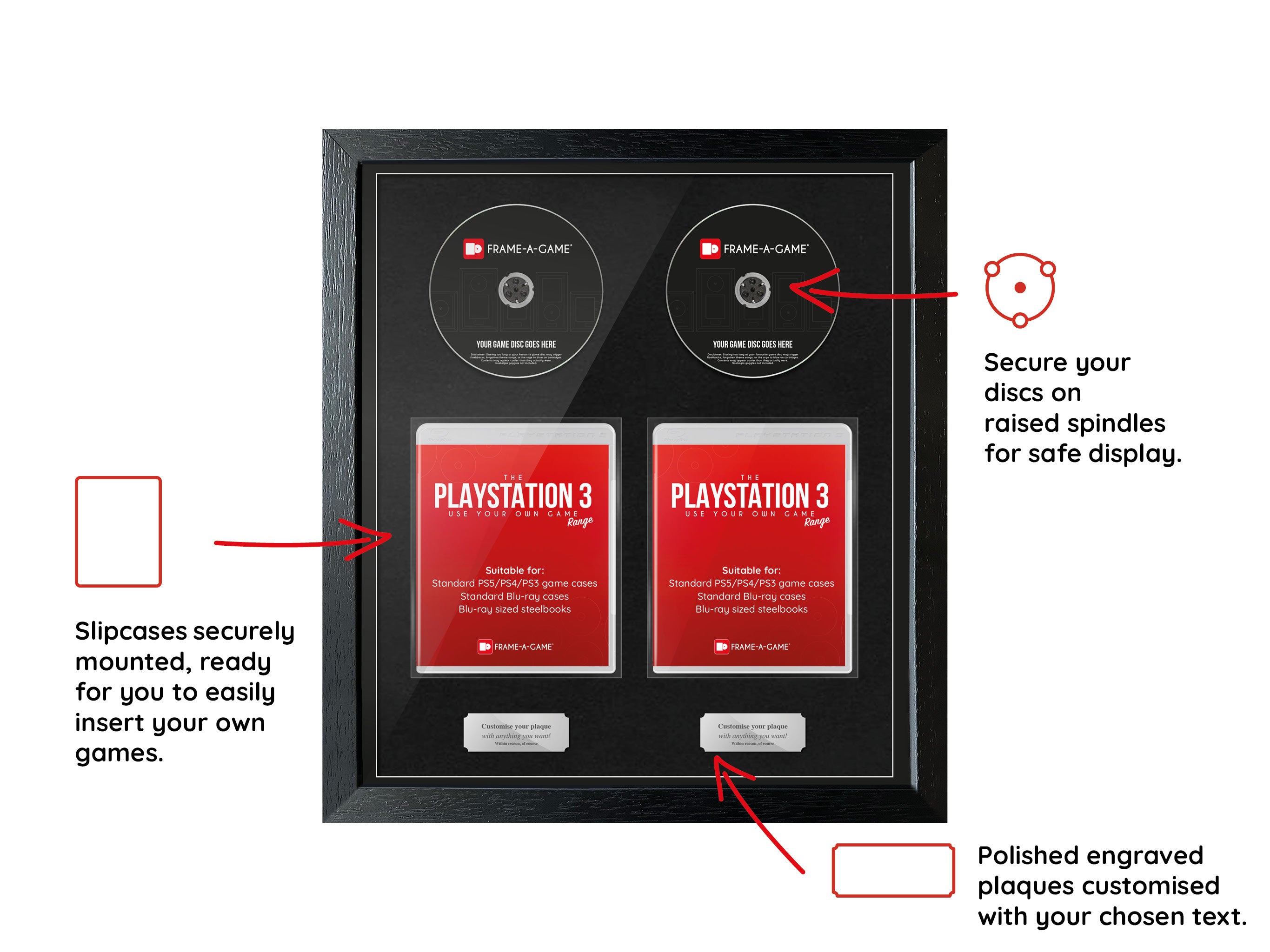 Use Your Own Games Duo (PlayStation) Exhibition Range Frame - Frame-A-Game