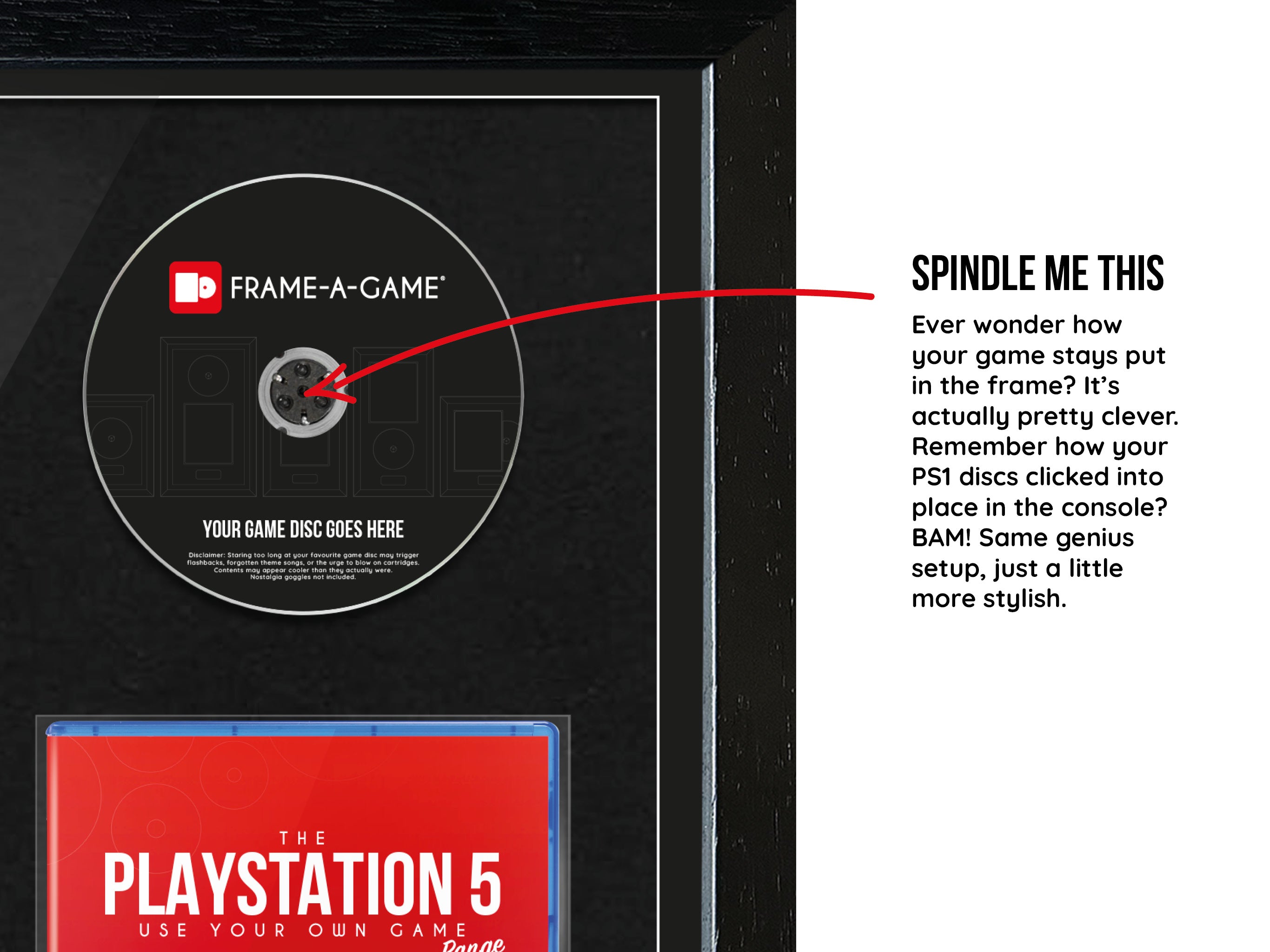 Use Your Own Games Duo (PlayStation) Exhibition Range Frame - Frame-A-Game
