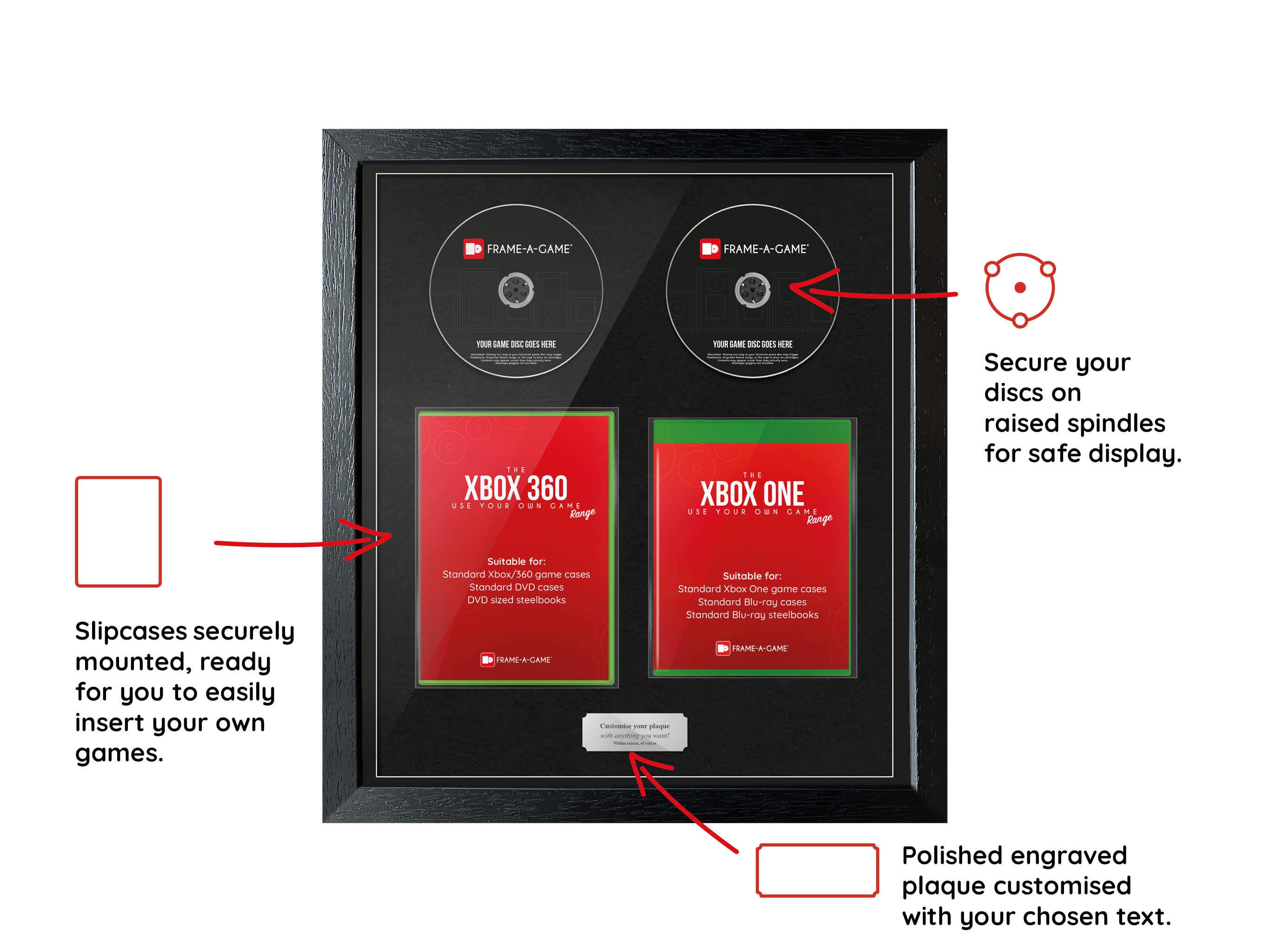 Use Your Own Games Duo (Xbox) Exhibition Range Frame - Frame-A-Game