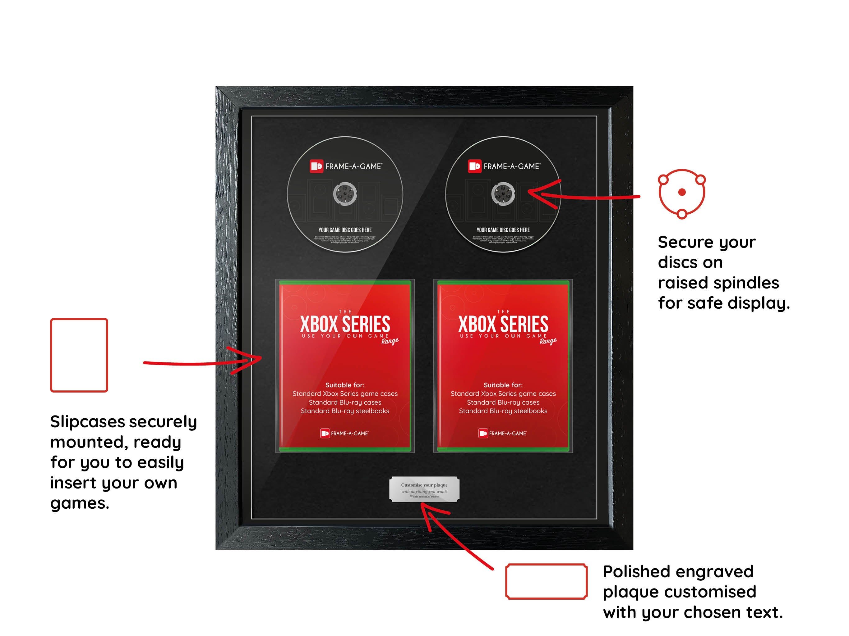 Use Your Own Games Duo (Xbox) Exhibition Range Frame - Frame-A-Game