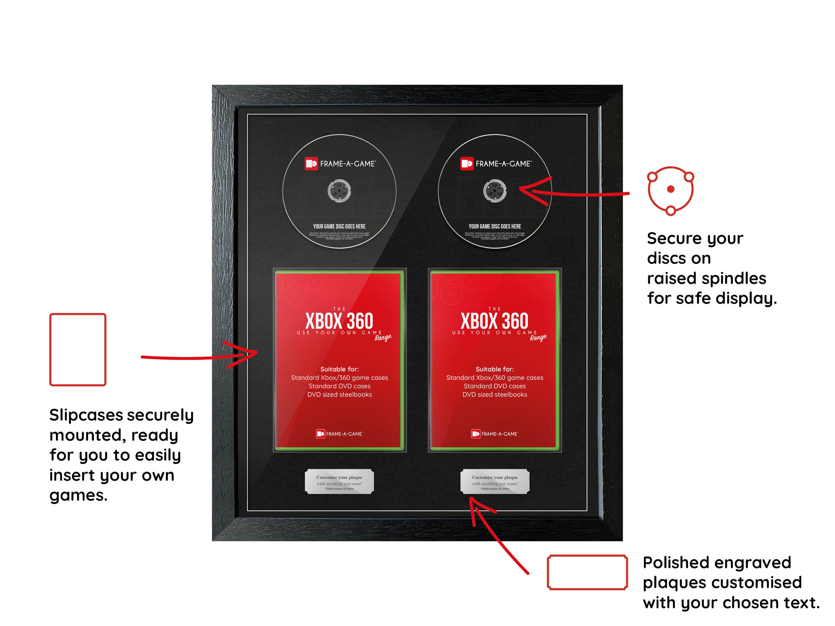 Use Your Own Games Duo (Xbox) Exhibition Range Frame - Frame-A-Game