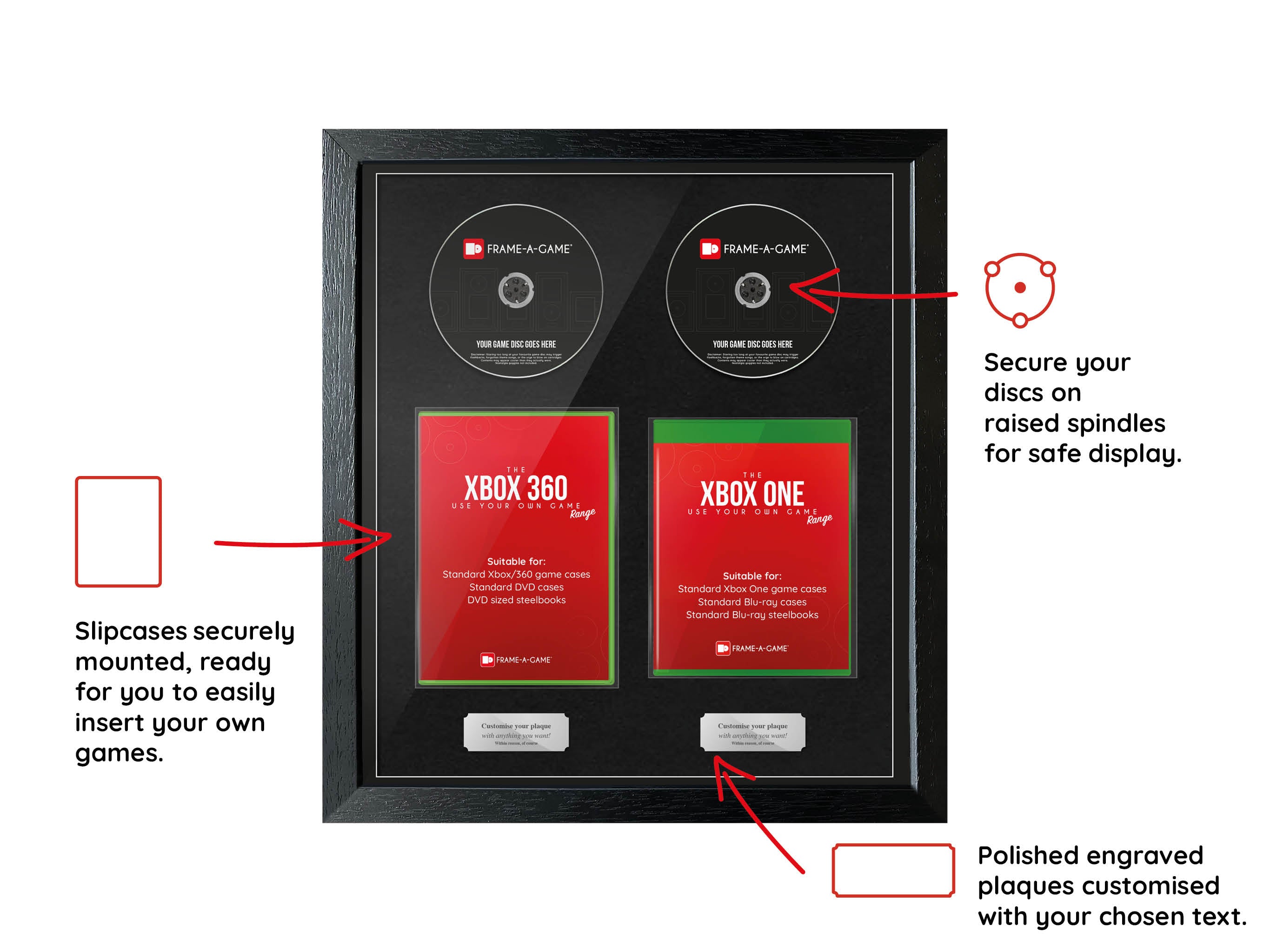Use Your Own Games Duo (Xbox) Exhibition Range Frame - Frame-A-Game