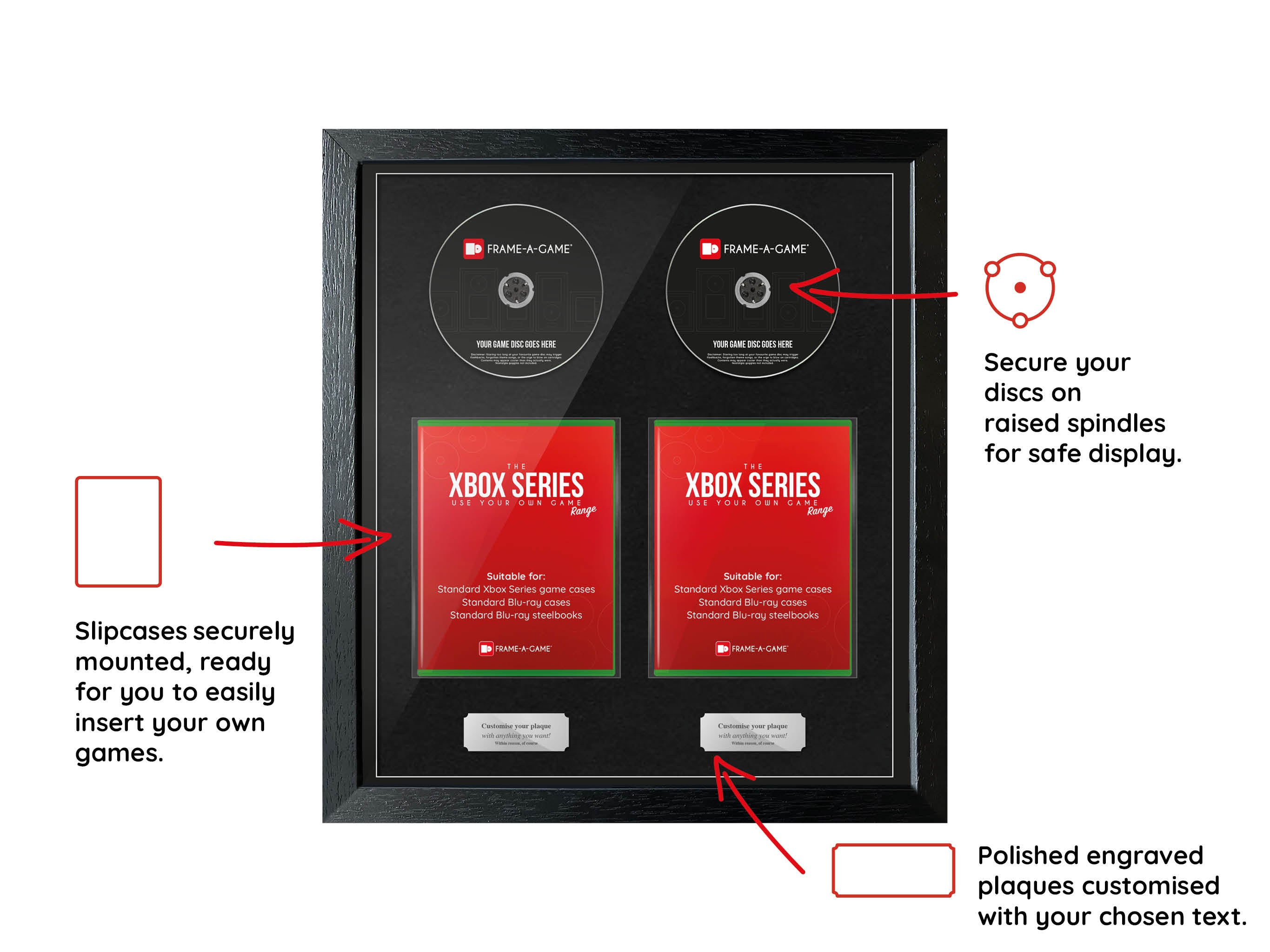 Use Your Own Games Duo (Xbox) Exhibition Range Frame - Frame-A-Game