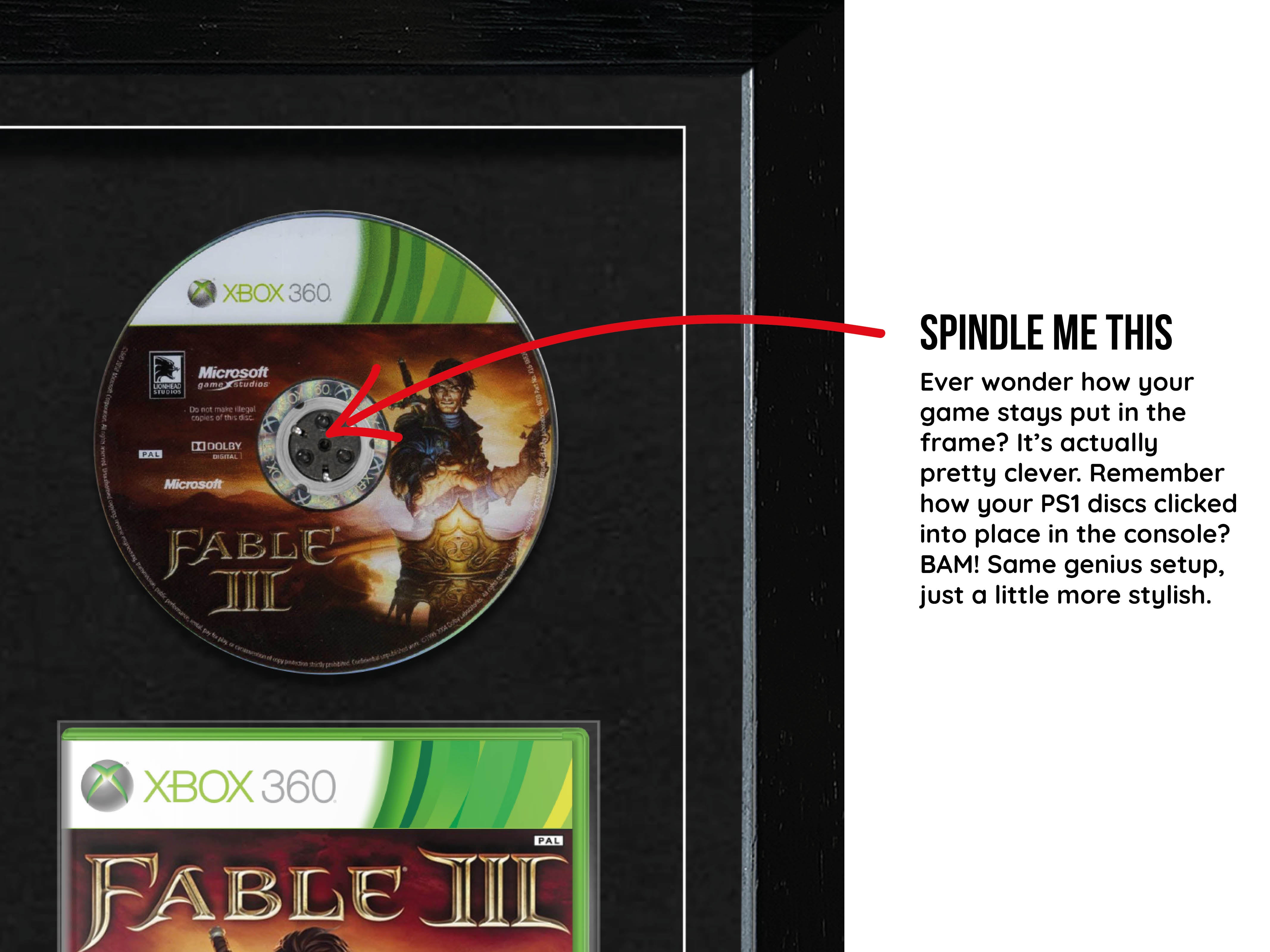 The Fable Trilogy (Xbox/Xbox 360) Exhibition Range Framed Games - Frame-A-Game