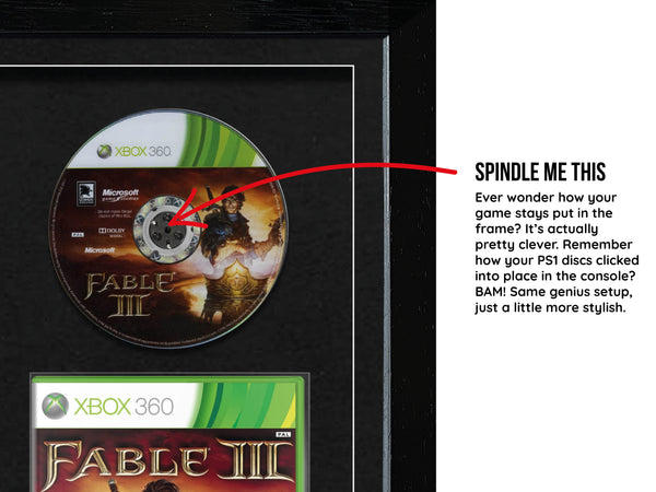 The Fable Trilogy (Xbox/Xbox 360) Exhibition Range Framed Games - Frame-A-Game