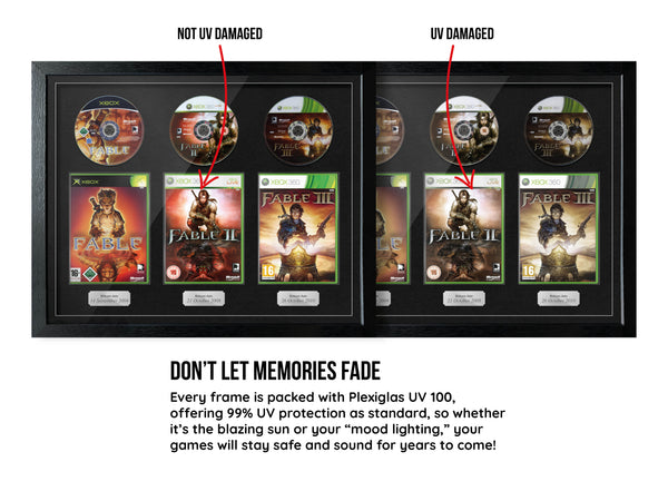 The Fable Trilogy (Xbox/Xbox 360) Exhibition Range Framed Games - Frame-A-Game