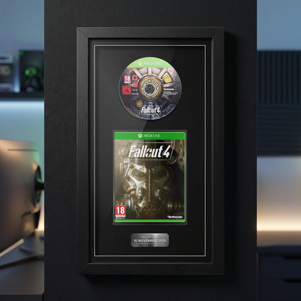 Fallout 4 Xbox One Exhibition Range frame on display