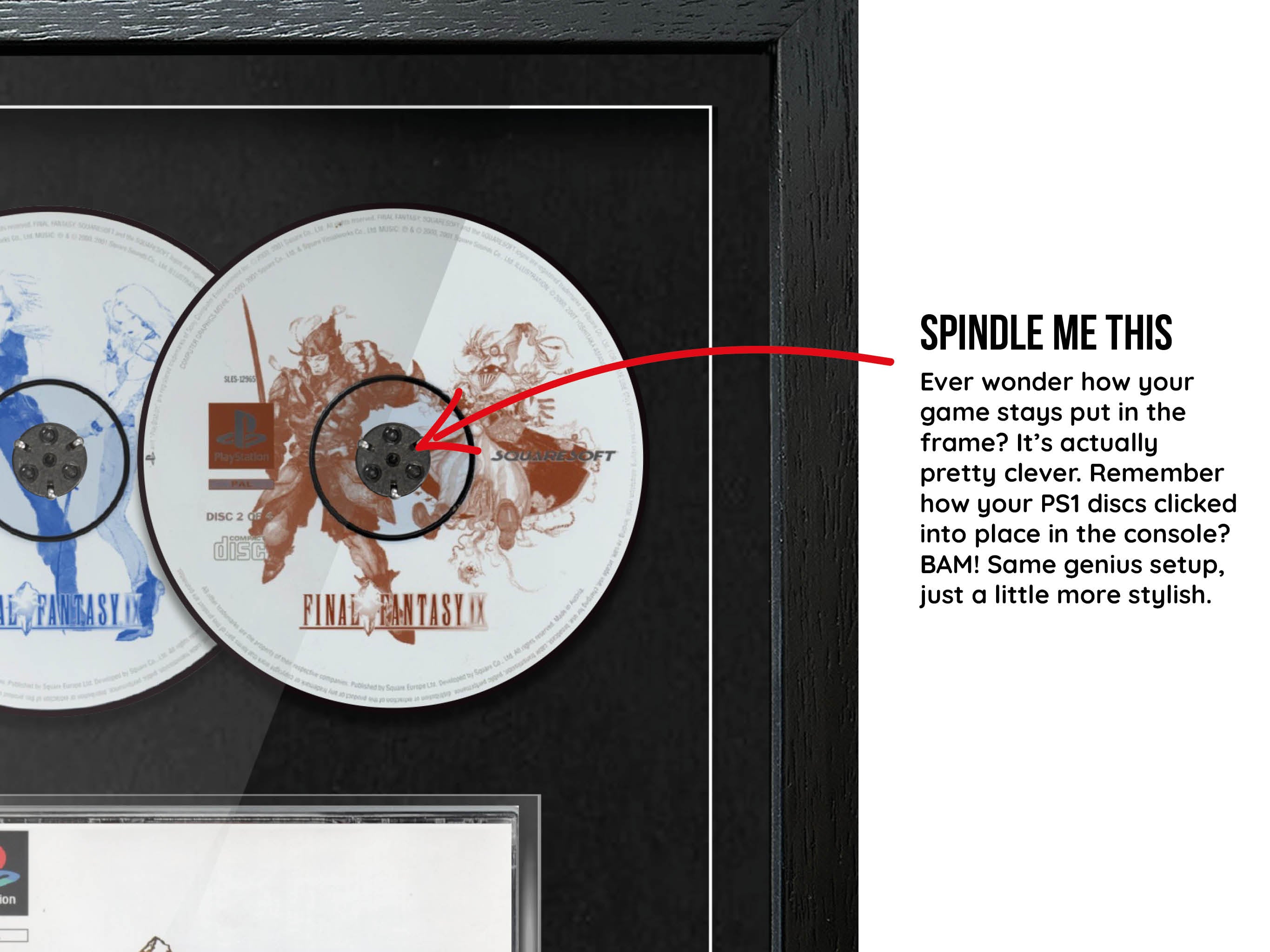 Final Fantasy IX (PS1) Exhibition Range Framed Game - Frame-A-Game