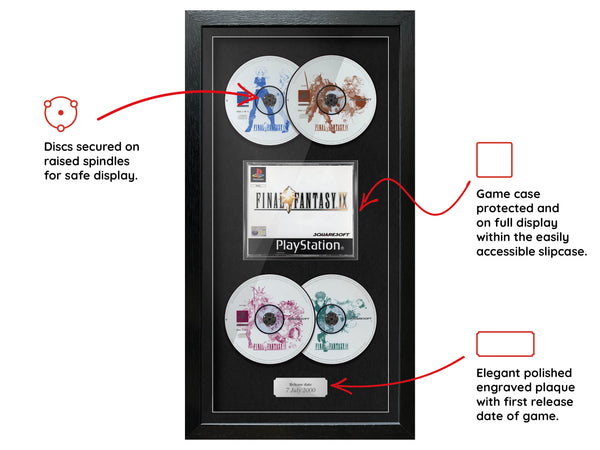 Final Fantasy IX (PS1) Exhibition Range Framed Game - Frame-A-Game