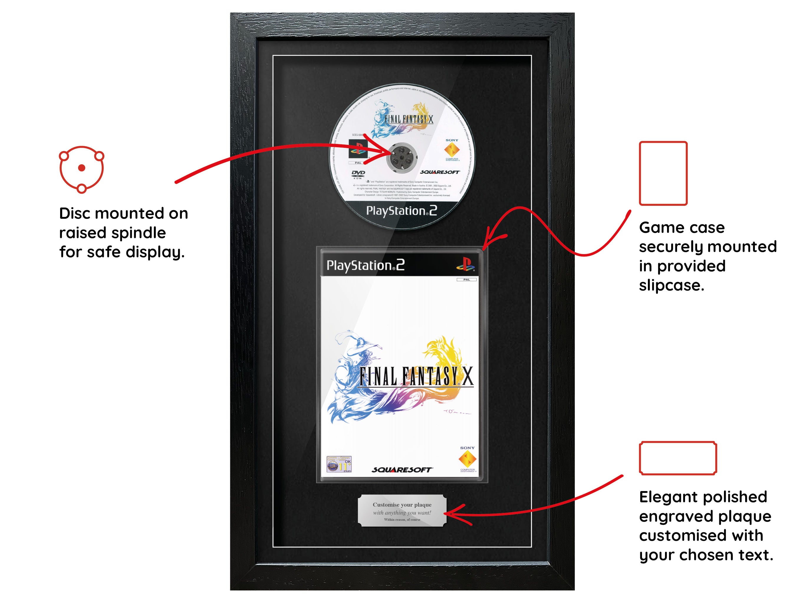 Final Fantasy X (PS2) Exhibition Range Framed Game - Frame-A-Game