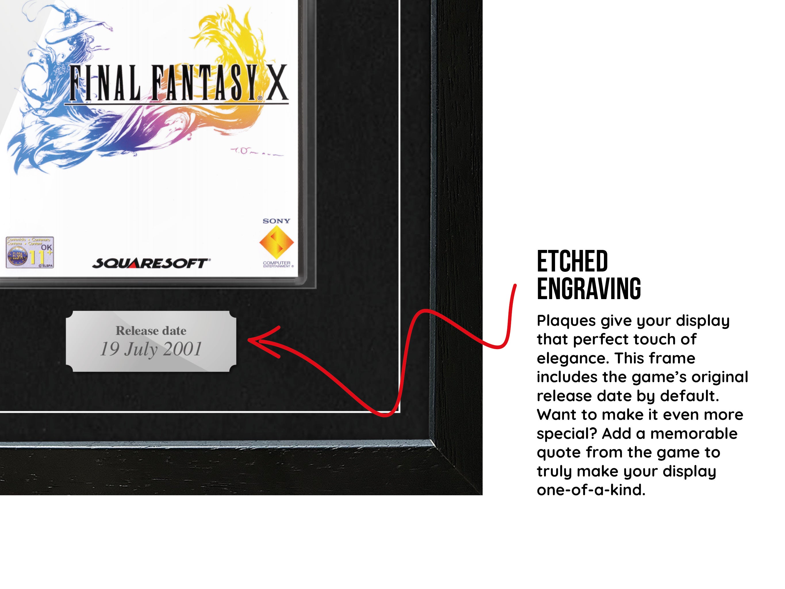 Final Fantasy X (PS2) Exhibition Range Framed Game - Frame-A-Game