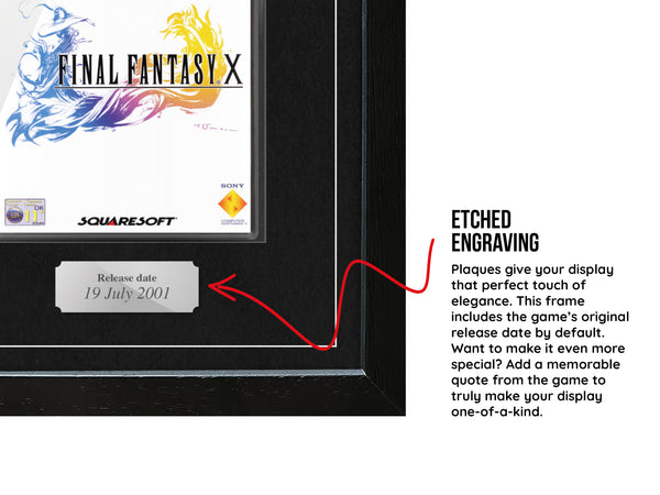 Final Fantasy X (PS2) Exhibition Range Framed Game - Frame-A-Game