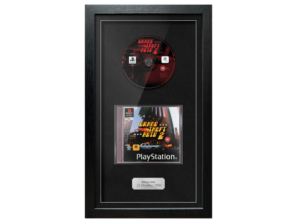 Grand Theft Auto 2 (PS1) Exhibition Range Framed Game - Frame-A-Game