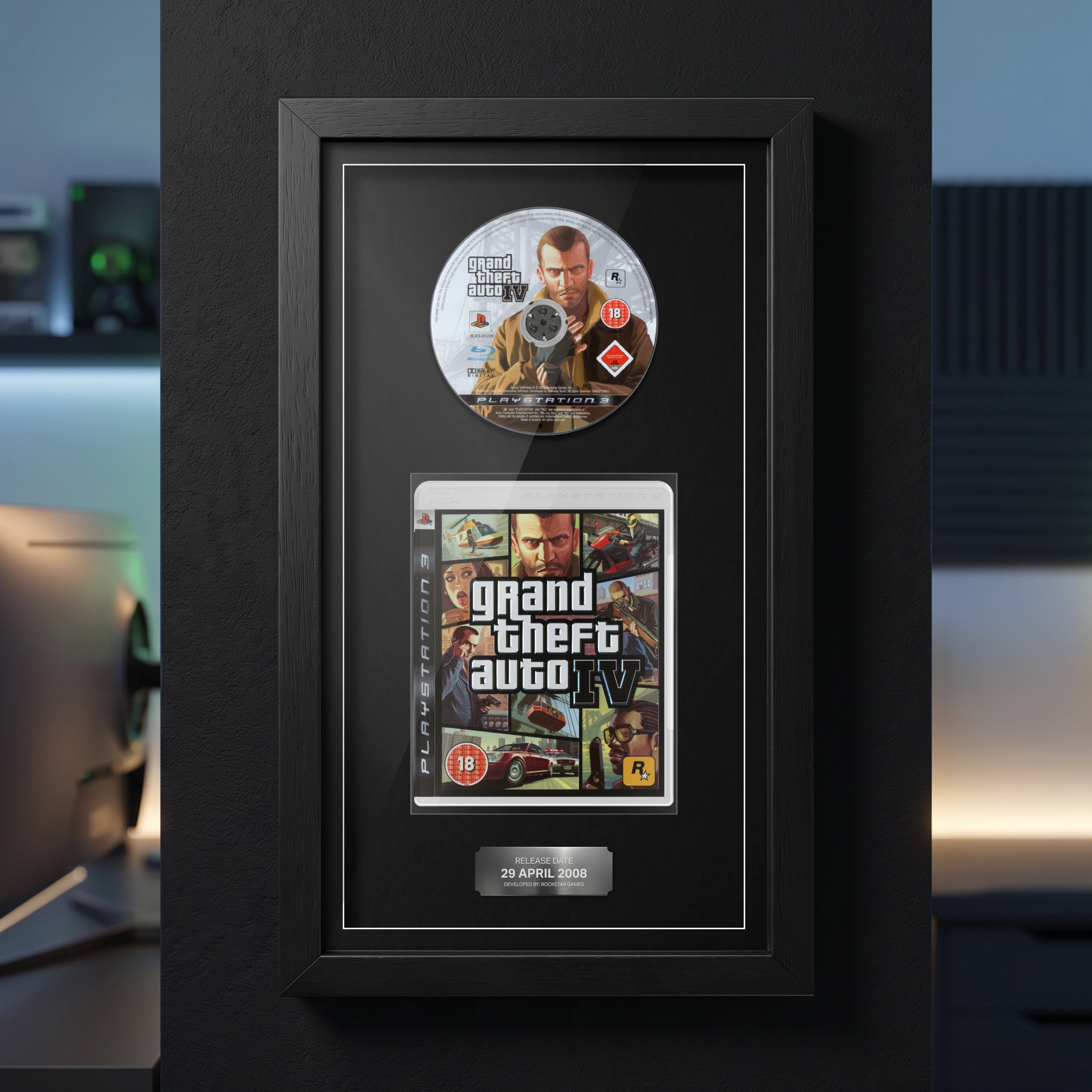 Grand Theft Auto IV (PS3) Jeu encadré de la gamme Exhibition Range