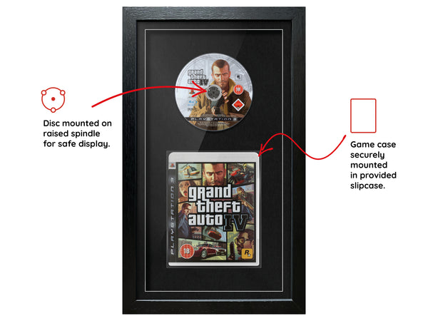 Grand Theft Auto IV (PS3) Exhibition Range Framed Game - Frame-A-Game
