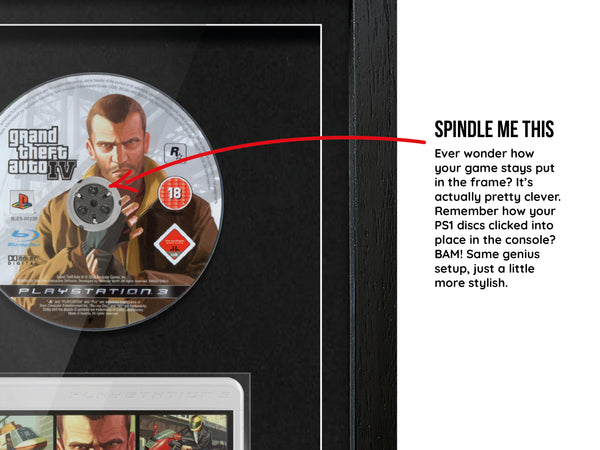 Grand Theft Auto IV (PS3) Exhibition Range Framed Game - Frame-A-Game