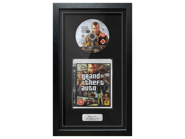 Grand Theft Auto IV (PS3) Exhibition Range Framed Game - Frame-A-Game