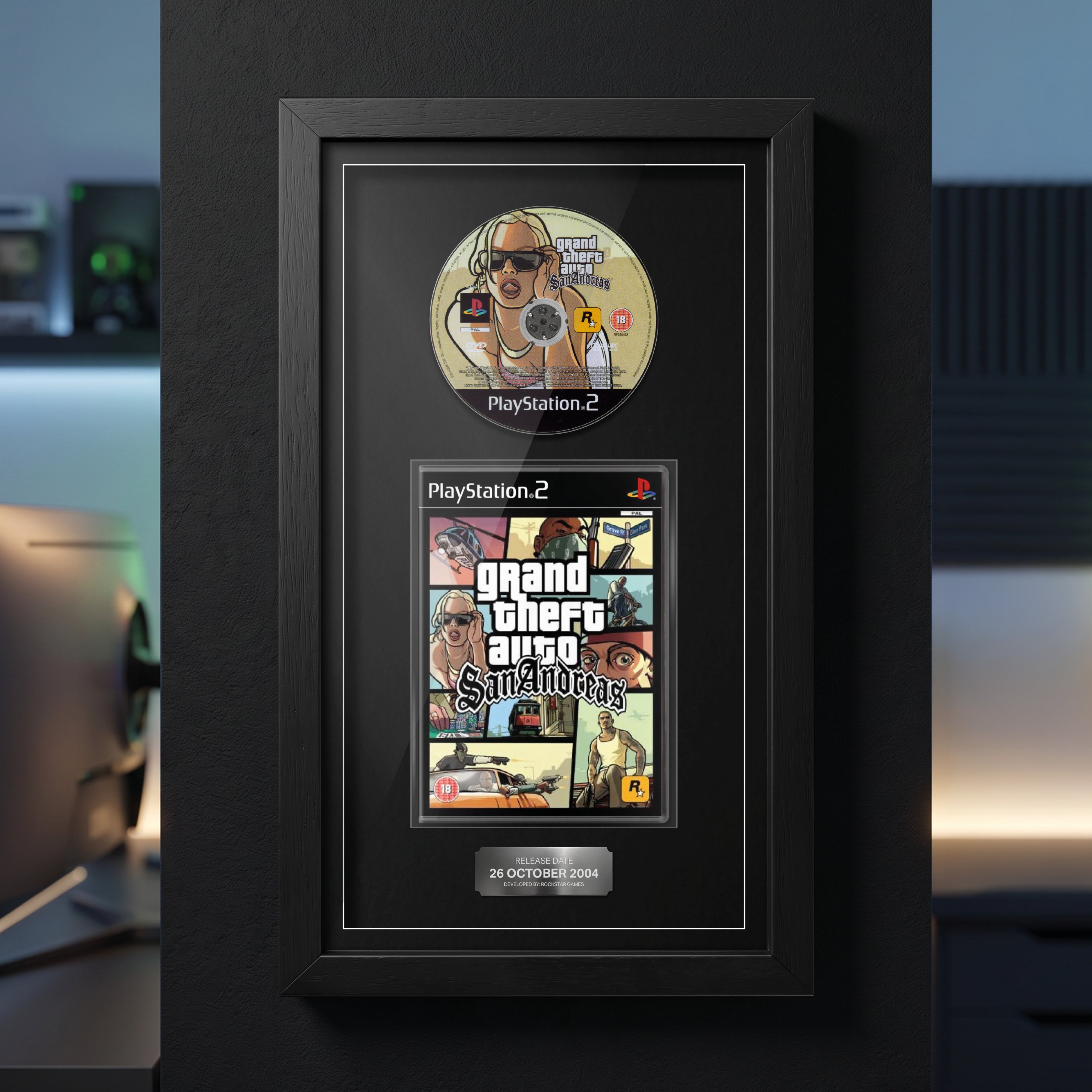 Grand Theft Auto : San Andreas (PS2) Jeu encadré de la gamme Exhibition Range