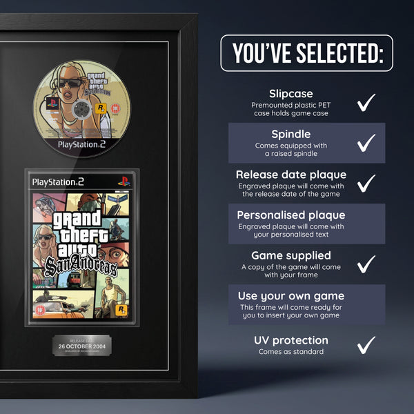 Grand Theft Auto : San Andreas (PS2) Jeu encadré de la gamme Exhibition Range