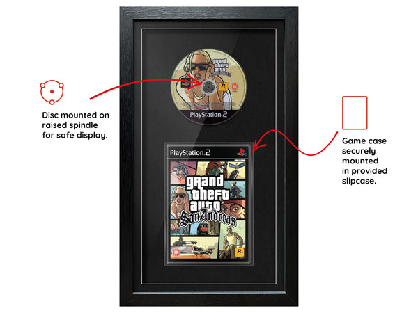 Grand Theft Auto: San Andreas (PS2) Exhibition Range Framed Game - Frame-A-Game