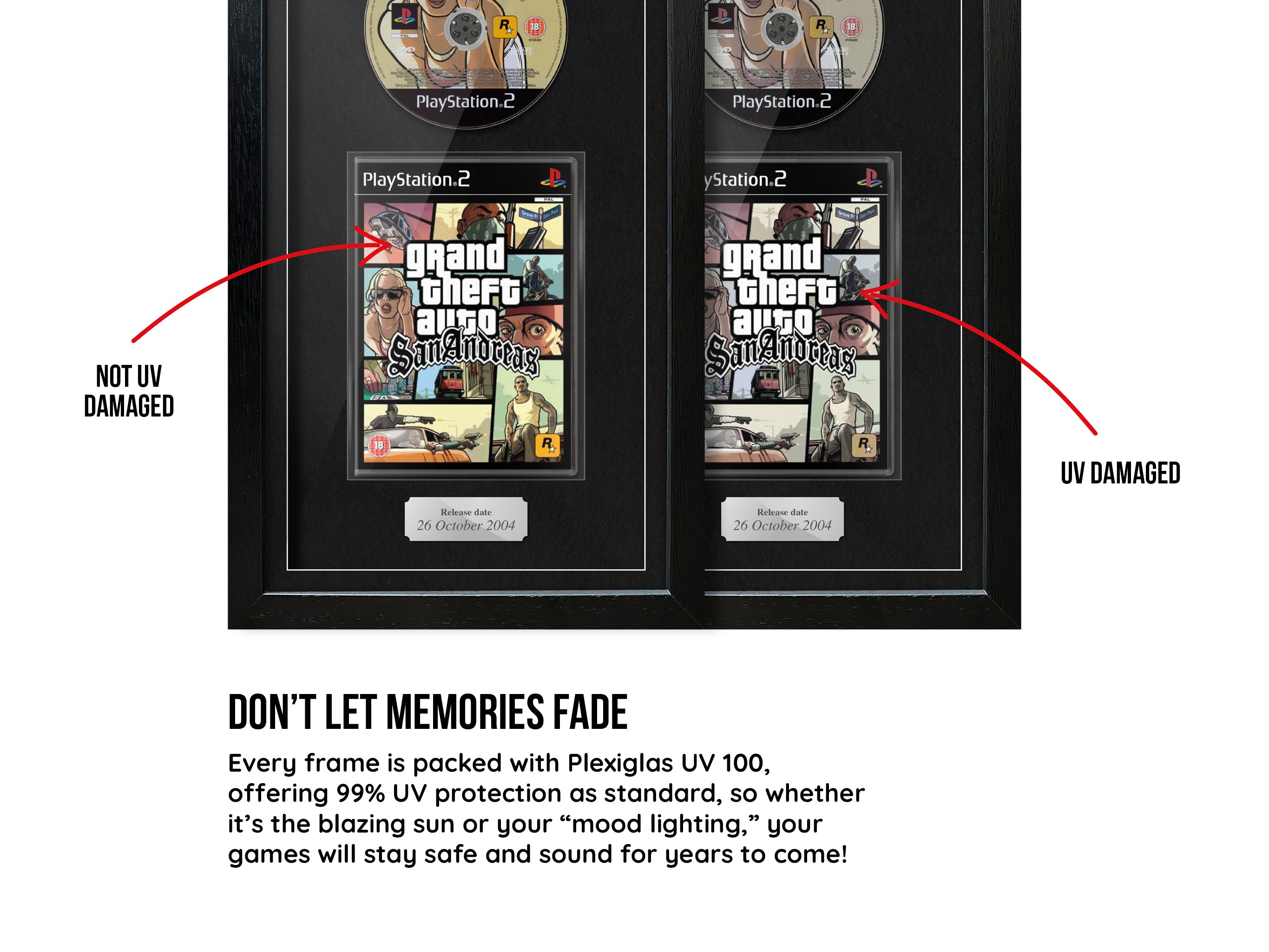Grand Theft Auto: San Andreas (PS2) Exhibition Range Framed Game - Frame-A-Game