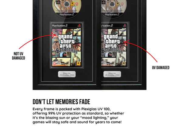 Grand Theft Auto: San Andreas (PS2) Exhibition Range Framed Game - Frame-A-Game
