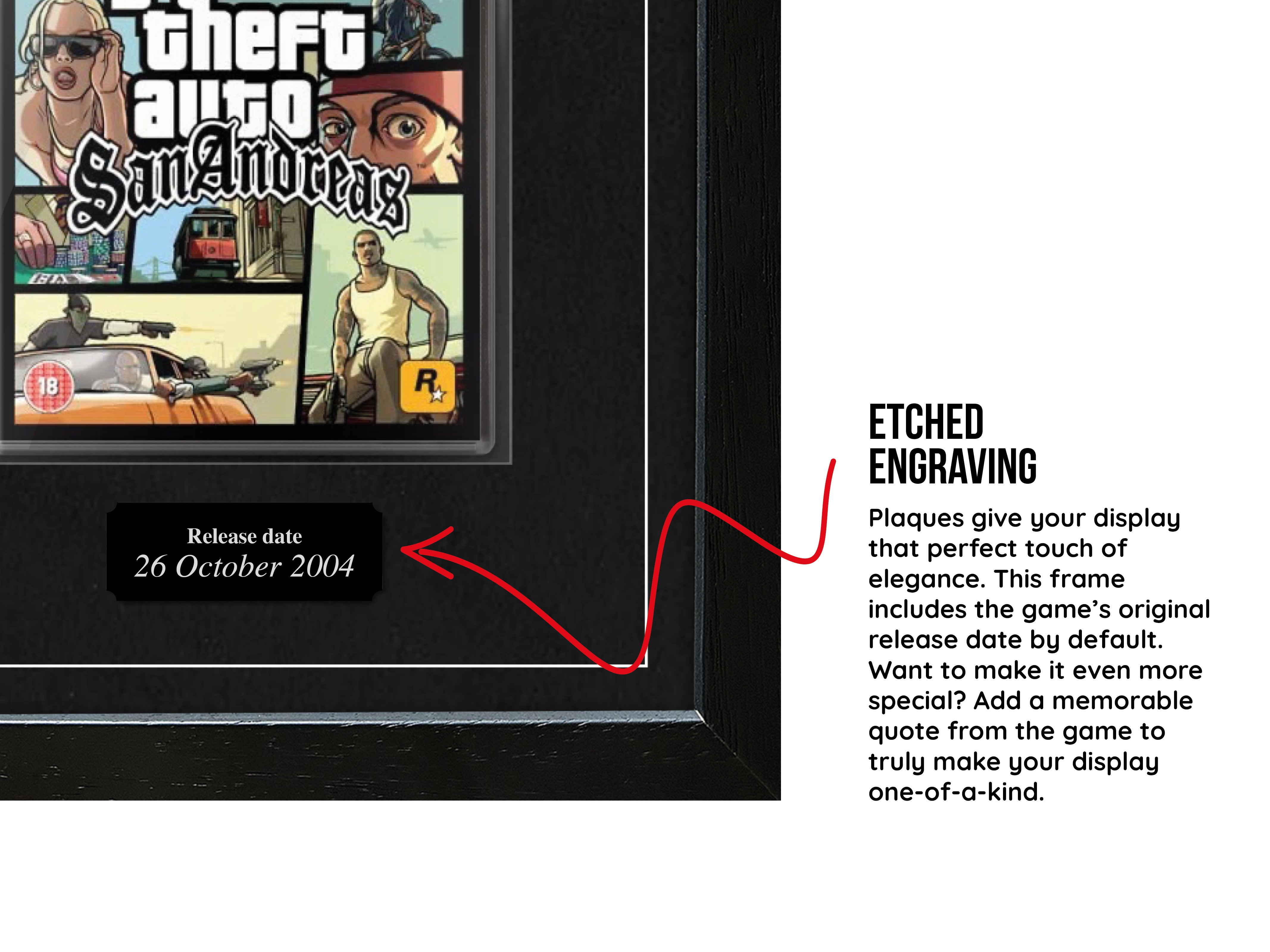 Grand Theft Auto : San Andreas (PS2) Jeu encadré de la gamme Exhibition Range