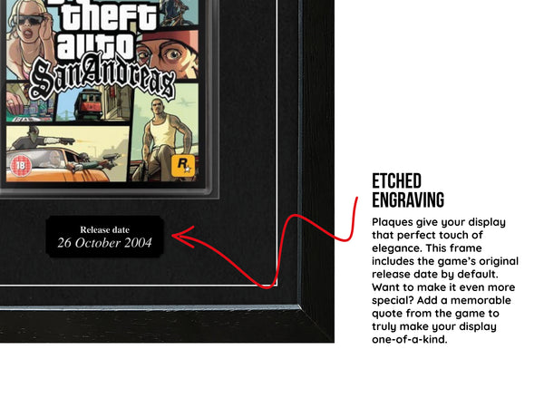 Grand Theft Auto : San Andreas (PS2) Jeu encadré de la gamme Exhibition Range