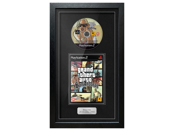 Grand Theft Auto: San Andreas (PS2) Exhibition Range Framed Game - Frame-A-Game