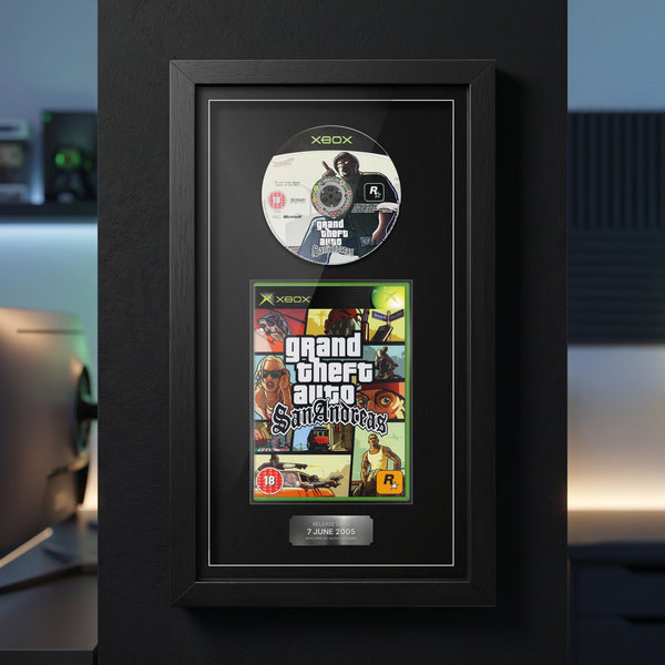 GTA San Andreas Xbox Exhibition Range frame on display