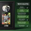 GTA San Andreas Xbox frame, game supplied with personalised plaque