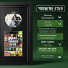 GTA San Andreas Xbox frame, game supplied with no plaque