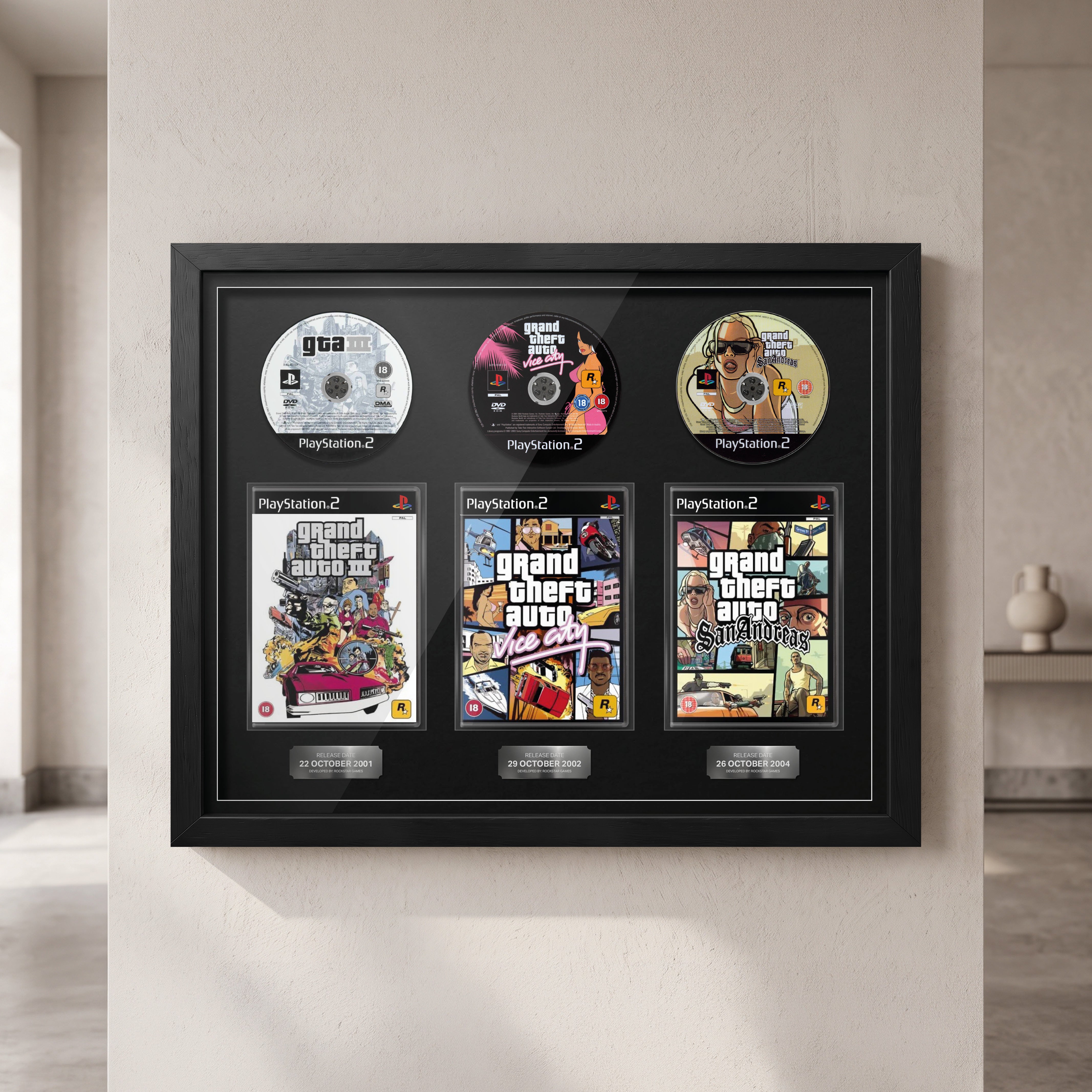 La trilogie Grand Theft Auto (PS2) - Jeux encadrés de la gamme Exhibition 