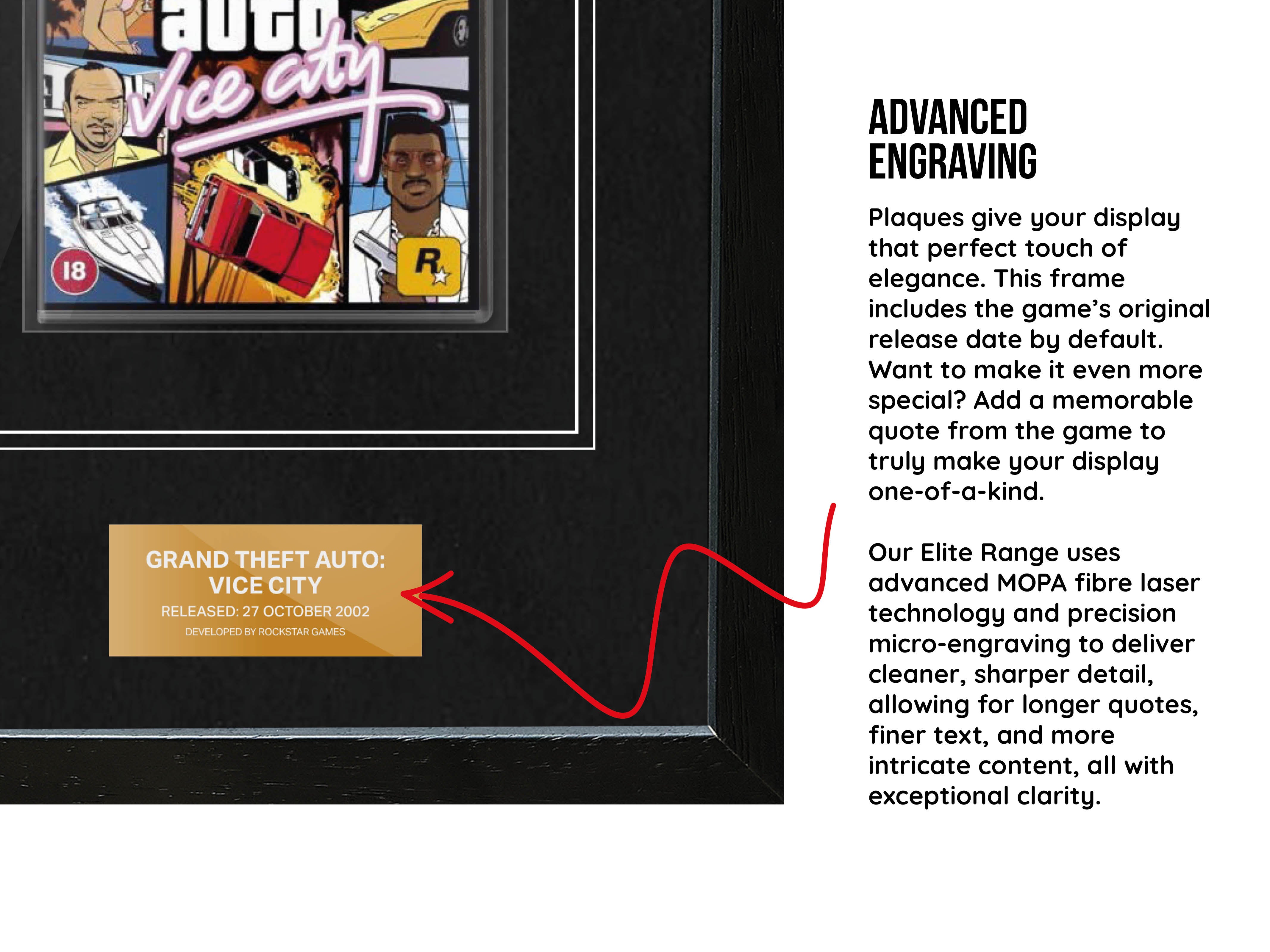 Grand Theft Auto: Vice City (PS2) Elite Range Frame - Frame-A-Game